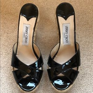 Jimmy Choo Black Wedges